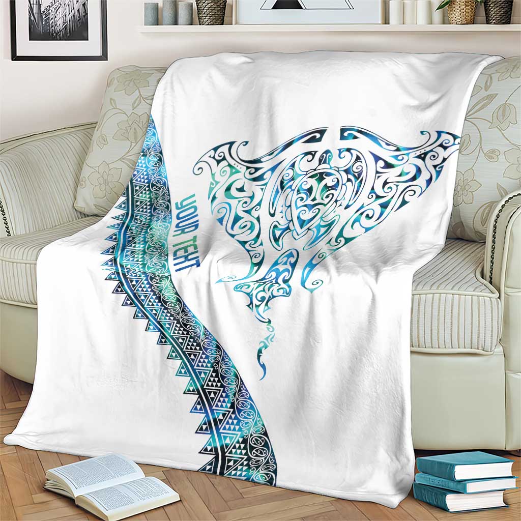 Kahui Whetu Paua shell Kowhaiwhai Taniko Personalised Blanket Manta Ray Shark-Turtle Maori Tribal Style LT9 - Polynesian Pride