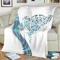 Kahui Whetu Paua shell Kowhaiwhai Taniko Personalised Blanket Manta Ray Shark-Turtle Maori Tribal Style LT9 - Polynesian Pride