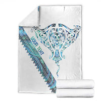 Kahui Whetu Paua shell Kowhaiwhai Taniko Personalised Blanket Manta Ray Shark-Turtle Maori Tribal Style LT9 - Polynesian Pride