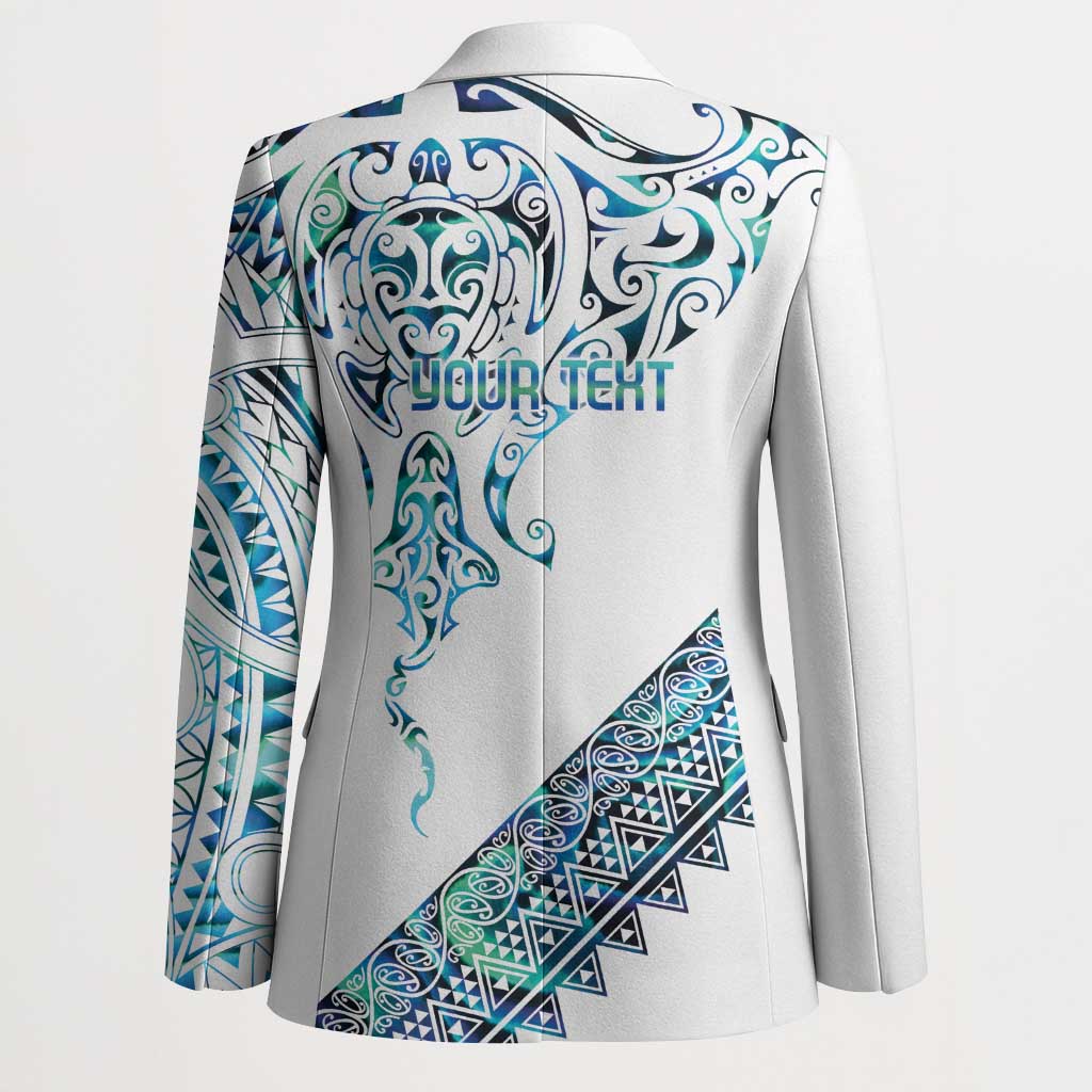 Kahui Whetu Paua shell Kowhaiwhai Taniko Personalised Blazer Manta Ray Shark-Turtle Maori Tribal Style LT9 - Polynesian Pride
