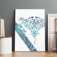 Kahui Whetu Paua shell Kowhaiwhai Taniko Personalised Canvas Wall Art Manta Ray Shark-Turtle Maori Tribal Style
