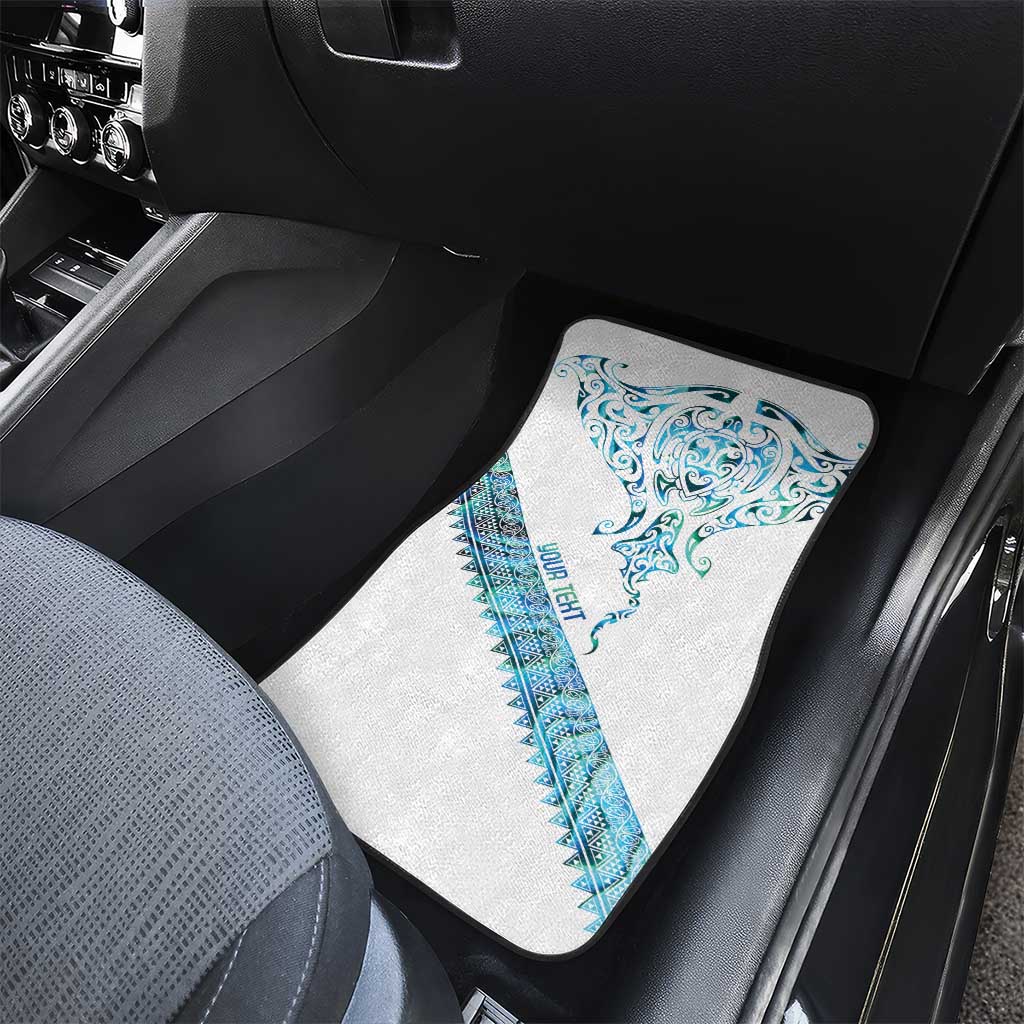 Kahui Whetu Paua shell Kowhaiwhai Taniko Personalised Car Mats Manta Ray Shark-Turtle Maori Tribal Style