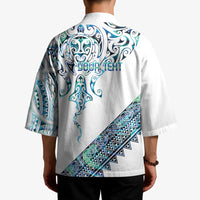 Kahui Whetu Paua shell Kowhaiwhai Taniko Personalised Kimono Manta Ray Shark-Turtle Maori Tribal Style