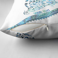 Kahui Whetu Paua shell Kowhaiwhai Taniko Personalised Pillow Cover Manta Ray Shark-Turtle Maori Tribal Style