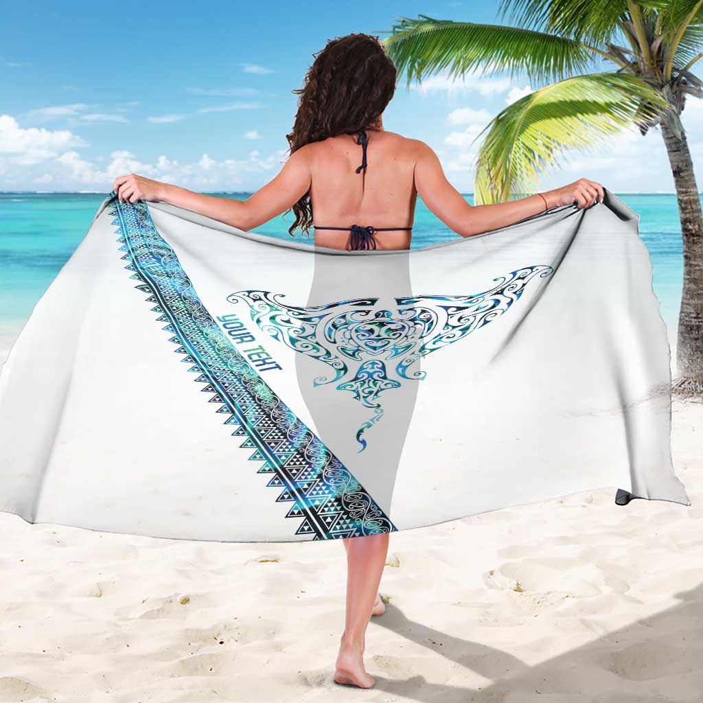 Kahui Whetu Paua shell Kowhaiwhai Taniko Personalised Sarong Manta Ray Shark-Turtle Maori Tribal Style