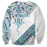 Kahui Whetu Paua shell Kowhaiwhai Taniko Personalised Sweatshirt Manta Ray Shark-Turtle Maori Tribal Style LT9 - Polynesian Pride