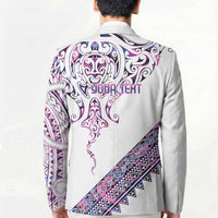 Mawhero Paua shell Kowhaiwhai Taniko Personalised Blazer Manta Ray Shark-Turtle Maori Tribal Style LT9 - Polynesian Pride