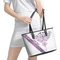 Mawhero Paua shell Kowhaiwhai Taniko Personalised Leather Tote Bag Manta Ray Shark-Turtle Maori Tribal Style