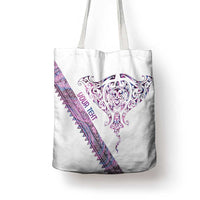 Mawhero Paua shell Kowhaiwhai Taniko Personalised Tote Bag Manta Ray Shark-Turtle Maori Tribal Style