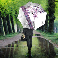 Mawhero Paua shell Kowhaiwhai Taniko Personalised Umbrella Manta Ray Shark-Turtle Maori Tribal Style LT9 - Polynesian Pride