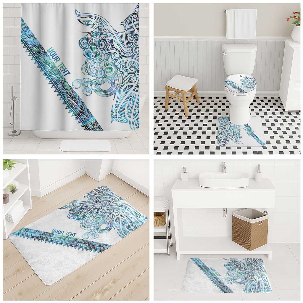 Kahui Whetu Paua shell Kowhaiwhai Taniko Personalised Bathroom Set Taniwha Maori Tribal Style LT9 - Polynesian Pride