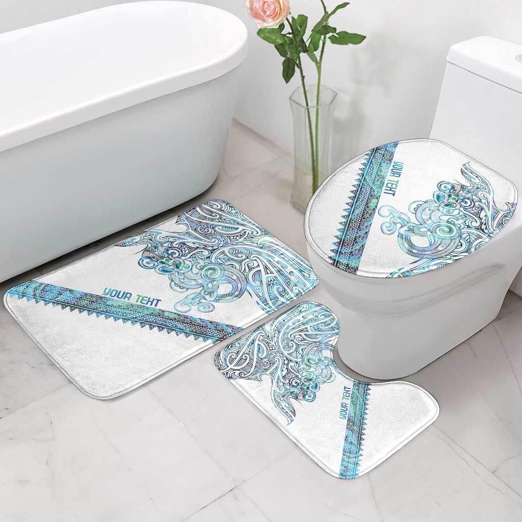 Kahui Whetu Paua shell Kowhaiwhai Taniko Personalised Bathroom Set Taniwha Maori Tribal Style LT9 - Polynesian Pride