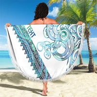Kahui Whetu Paua shell Kowhaiwhai Taniko Personalised Beach Blanket Taniwha Maori Tribal Style