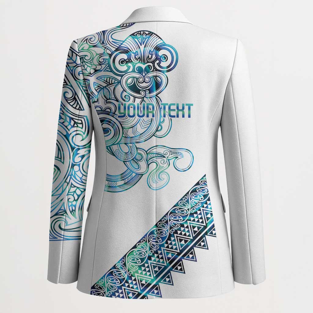 Kahui Whetu Paua shell Kowhaiwhai Taniko Personalised Blazer Taniwha Maori Tribal Style