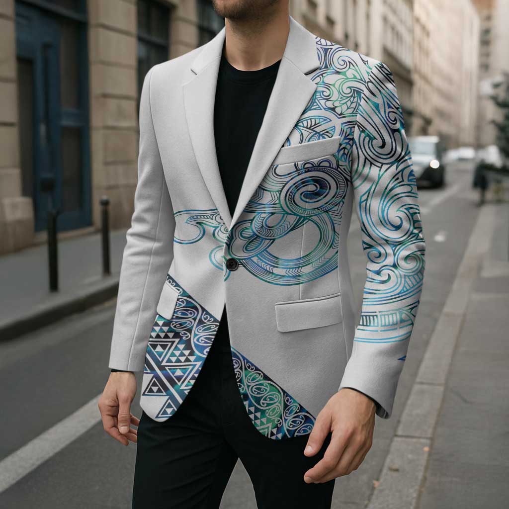 Kahui Whetu Paua shell Kowhaiwhai Taniko Personalised Blazer Taniwha Maori Tribal Style