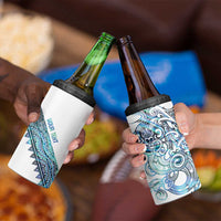 Kahui Whetu Paua shell Kowhaiwhai Taniko Personalised 4 in 1 Can Cooler Tumbler Taniwha Maori Tribal Style