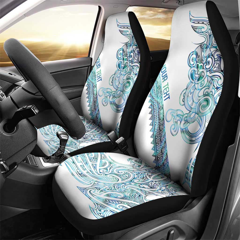 Kahui Whetu Paua shell Kowhaiwhai Taniko Personalised Car Seat Cover Taniwha Maori Tribal Style