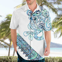 Kahui Whetu Paua shell Kowhaiwhai Taniko Personalised Hawaiian Shirt Taniwha Maori Tribal Style