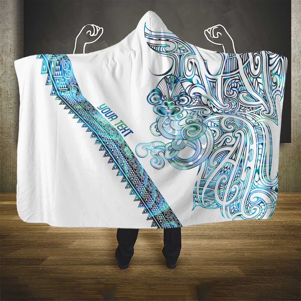 Kahui Whetu Paua shell Kowhaiwhai Taniko Personalised Hooded Blanket Taniwha Maori Tribal Style LT9 - Polynesian Pride