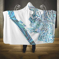 Kahui Whetu Paua shell Kowhaiwhai Taniko Personalised Hooded Blanket Taniwha Maori Tribal Style LT9 - Polynesian Pride