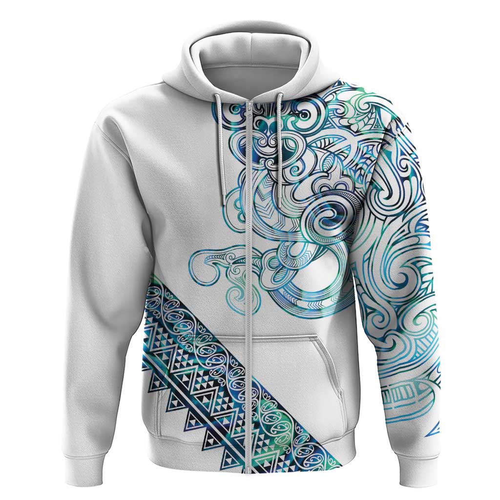 Kahui Whetu Paua shell Kowhaiwhai Taniko Personalised Hoodie Taniwha Maori Tribal Style