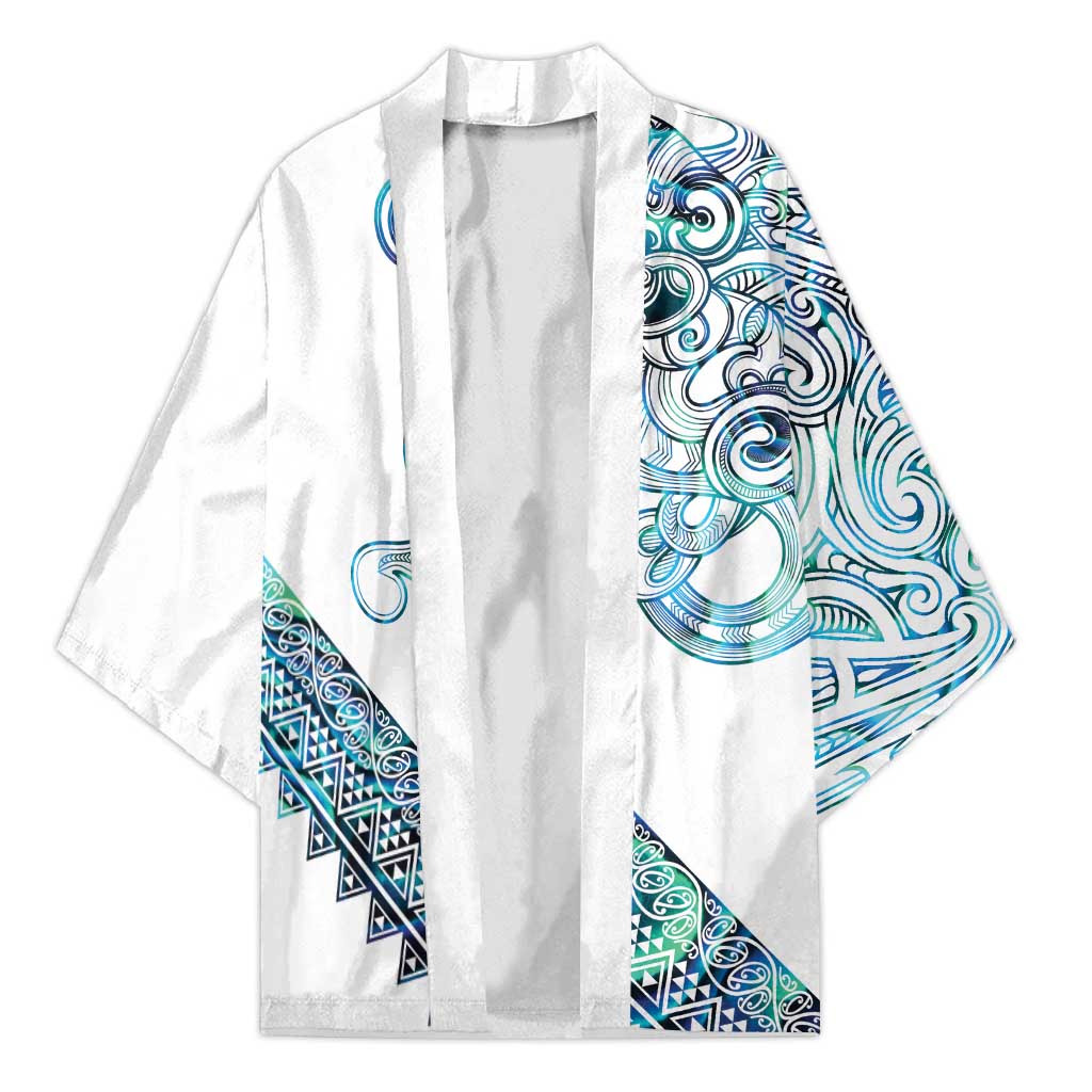 Kahui Whetu Paua shell Kowhaiwhai Taniko Personalised Kimono Taniwha Maori Tribal Style
