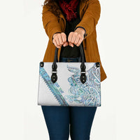 Kahui Whetu Paua shell Kowhaiwhai Taniko Personalised Leather Bag Taniwha Maori Tribal Style LT9 - Polynesian Pride