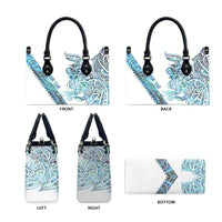 Kahui Whetu Paua shell Kowhaiwhai Taniko Personalised Leather Bag Taniwha Maori Tribal Style LT9 - Polynesian Pride