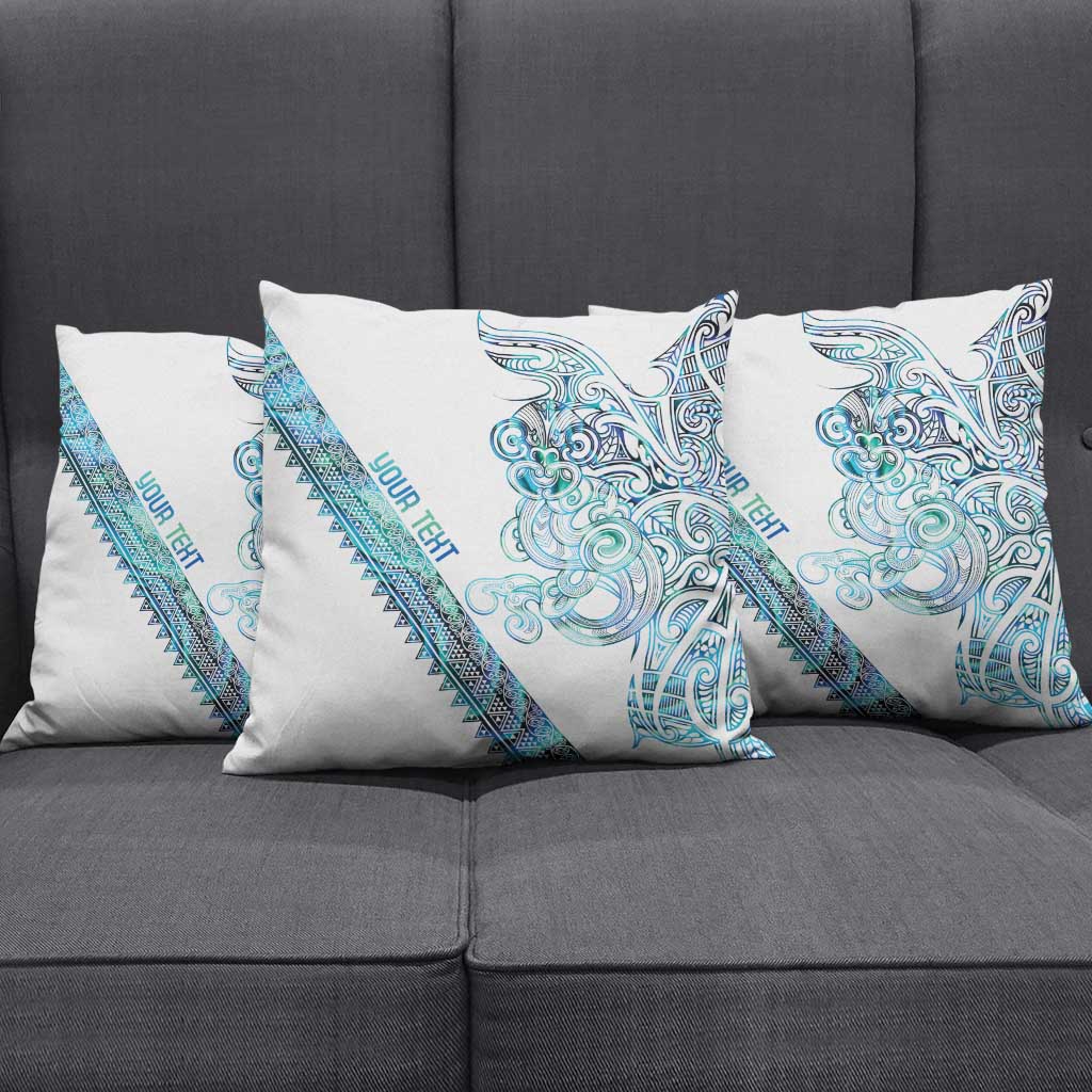 Kahui Whetu Paua shell Kowhaiwhai Taniko Personalised Pillow Cover Taniwha Maori Tribal Style