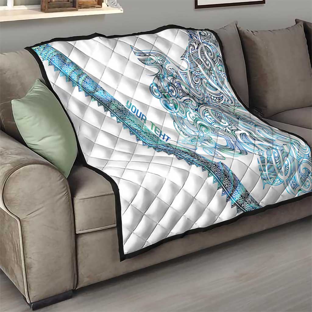 Kahui Whetu Paua shell Kowhaiwhai Taniko Personalised Quilt Taniwha Maori Tribal Style LT9 - Polynesian Pride