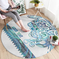 Kahui Whetu Paua shell Kowhaiwhai Taniko Personalised Round Carpet Taniwha Maori Tribal Style LT9 - Polynesian Pride