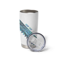 Kahui Whetu Paua shell Kowhaiwhai Taniko Personalised Tumbler Cup Taniwha Maori Tribal Style