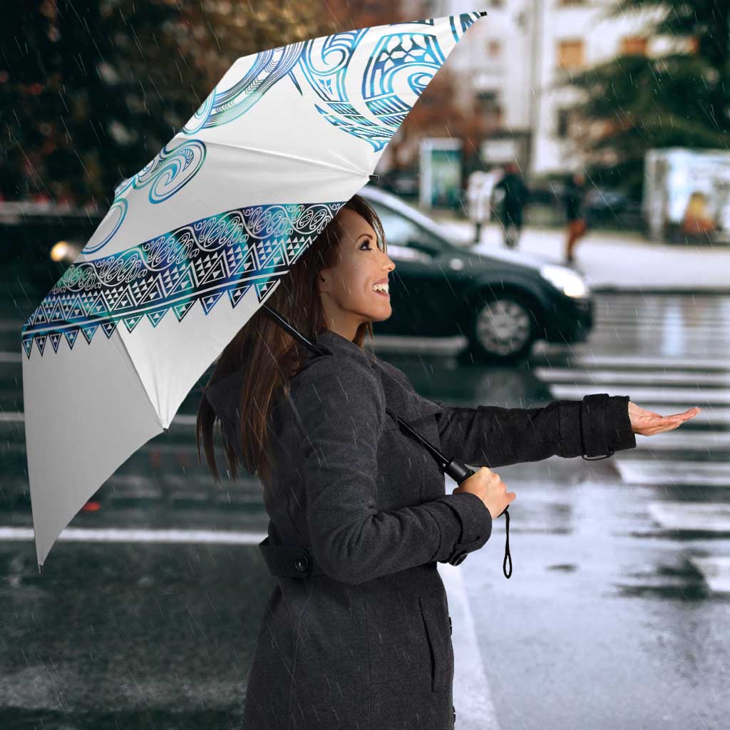 Kahui Whetu Paua shell Kowhaiwhai Taniko Personalised Umbrella Taniwha Maori Tribal Style LT9 - Polynesian Pride