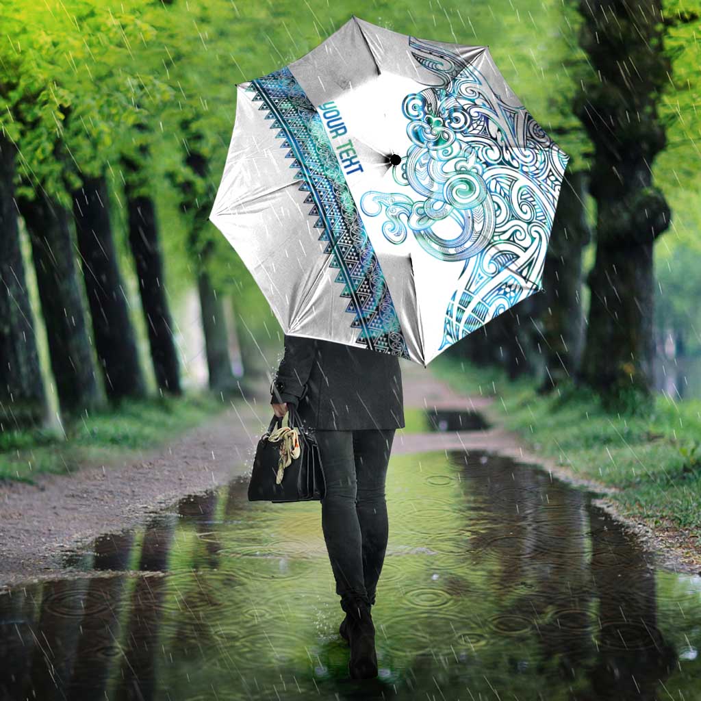 Kahui Whetu Paua shell Kowhaiwhai Taniko Personalised Umbrella Taniwha Maori Tribal Style LT9 - Polynesian Pride