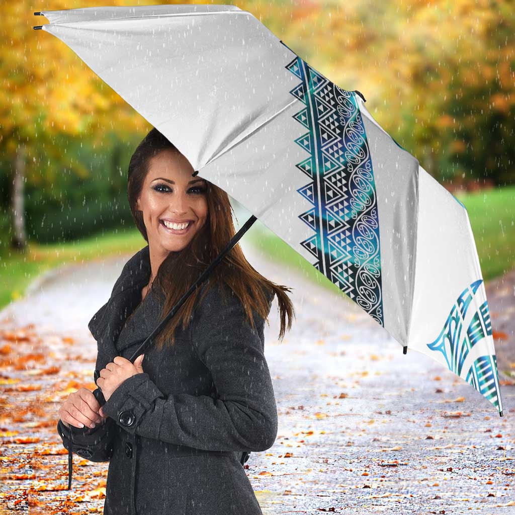 Kahui Whetu Paua shell Kowhaiwhai Taniko Personalised Umbrella Taniwha Maori Tribal Style LT9 - Polynesian Pride