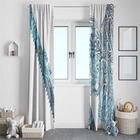 Kahui Whetu Paua shell Kowhaiwhai Taniko Personalised Window Curtain Taniwha Maori Tribal Style