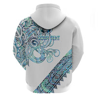 Kahui Whetu Paua shell Kowhaiwhai Taniko Personalised Zip Hoodie Taniwha Maori Tribal Style