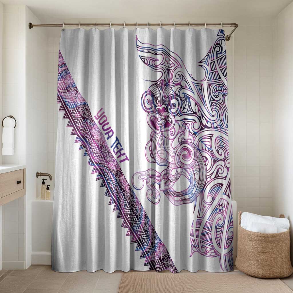 Mawhero Paua shell Kowhaiwhai Taniko Personalised Bathroom Set Taniwha Maori Tribal Style