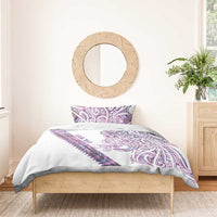 Mawhero Paua shell Kowhaiwhai Taniko Personalised Bedding Set Taniwha Maori Tribal Style