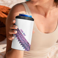 Mawhero Paua shell Kowhaiwhai Taniko Personalised 4 in 1 Can Cooler Tumbler Taniwha Maori Tribal Style