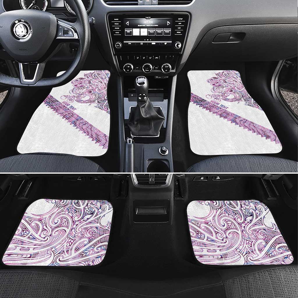 Mawhero Paua shell Kowhaiwhai Taniko Personalised Car Mats Taniwha Maori Tribal Style
