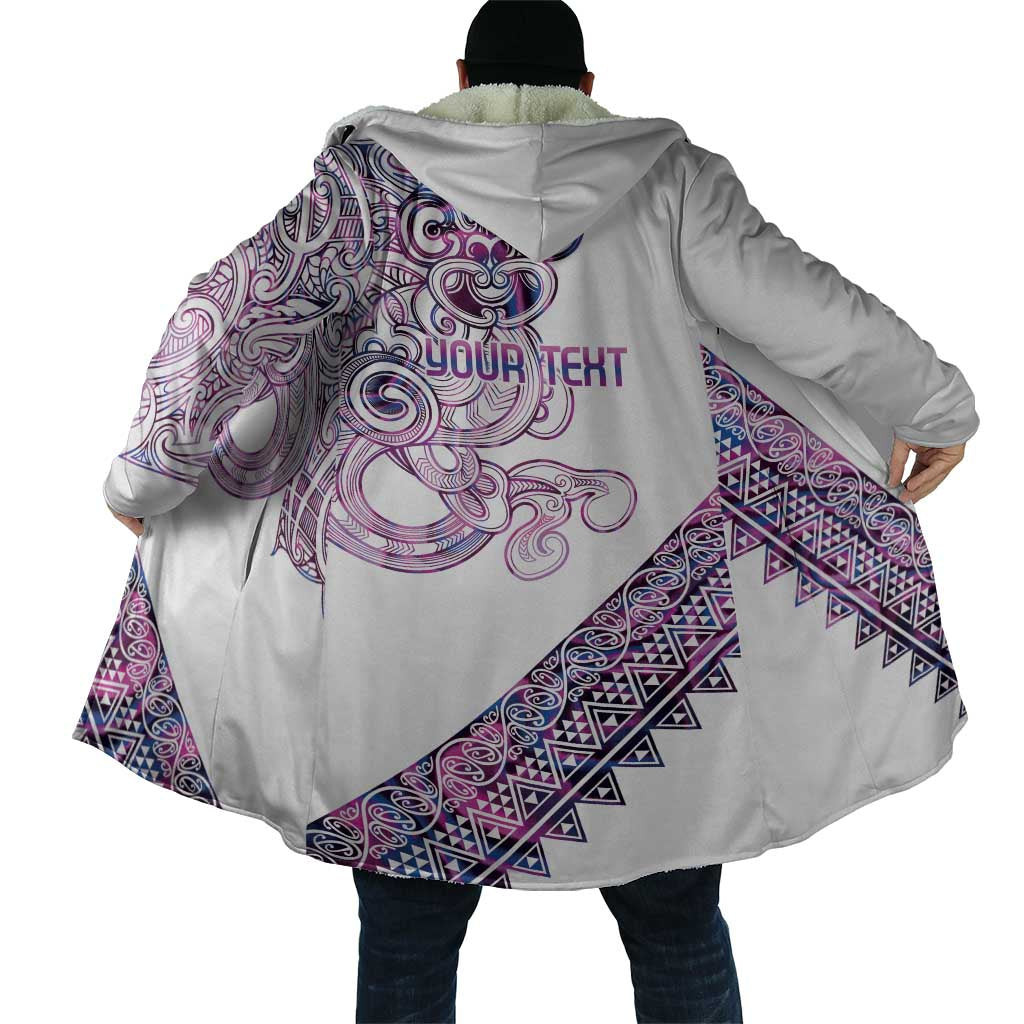 Mawhero Paua shell Kowhaiwhai Taniko Personalised Cloak Taniwha Maori Tribal Style
