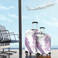 Mawhero Paua shell Kowhaiwhai Taniko Personalised Luggage Cover Taniwha Maori Tribal Style