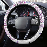Mawhero Paua shell Kowhaiwhai Taniko Steering Wheel Cover Taniwha Maori Tribal Style