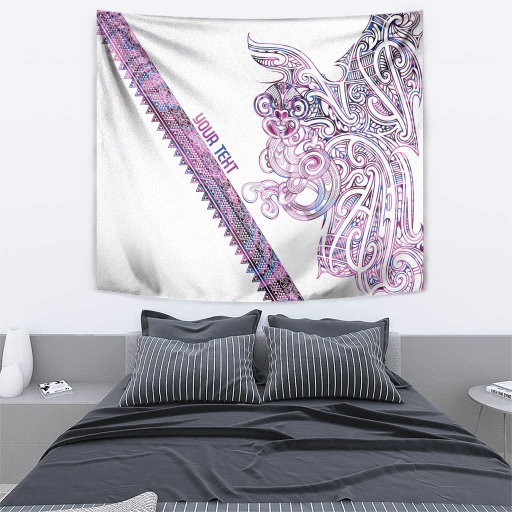 Mawhero Paua shell Kowhaiwhai Taniko Personalised Tapestry Taniwha Maori Tribal Style LT9 - Polynesian Pride