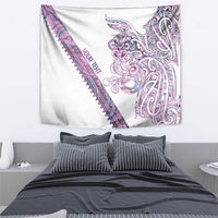 Mawhero Paua shell Kowhaiwhai Taniko Personalised Tapestry Taniwha Maori Tribal Style LT9 - Polynesian Pride