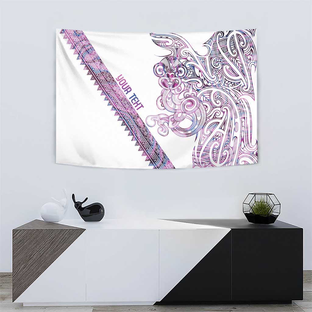 Mawhero Paua shell Kowhaiwhai Taniko Personalised Tapestry Taniwha Maori Tribal Style LT9 - Polynesian Pride