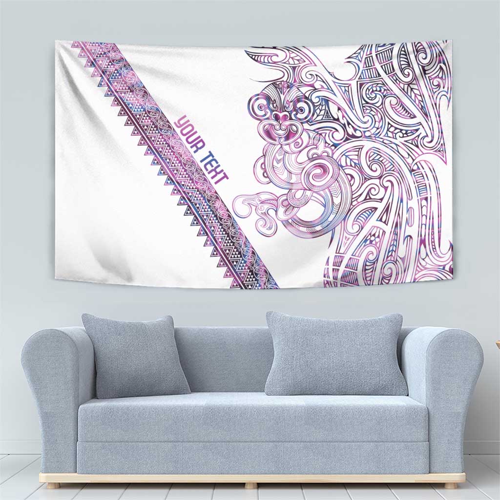 Mawhero Paua shell Kowhaiwhai Taniko Personalised Tapestry Taniwha Maori Tribal Style LT9 - Polynesian Pride