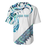 Kahui Whetu Paua shell Kowhaiwhai Taniko Personalised Baseball Jersey Turtle Tattoo Maori Tribal Style