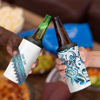 Kahui Whetu Paua shell Kowhaiwhai Taniko Personalised 4 in 1 Can Cooler Tumbler Turtle Tattoo Maori Tribal Style